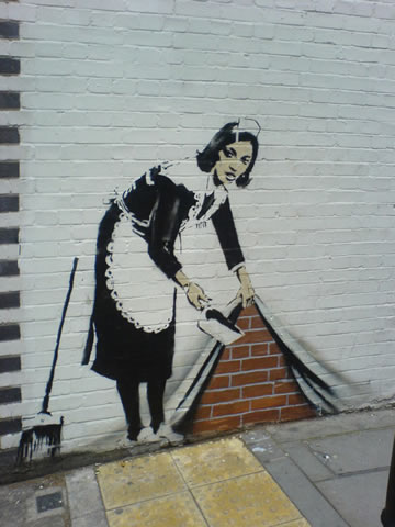 Banksy Graffiti - Sweep